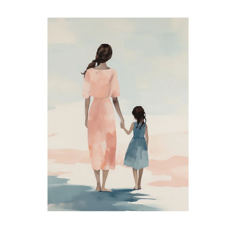 پوستر مدل مادر و دختر