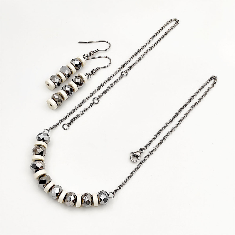 نیم ست زنانه مدل استیل طرح کریستال کد H029 نیم ست زنانه مدل استیل طرح کریستال کد H029