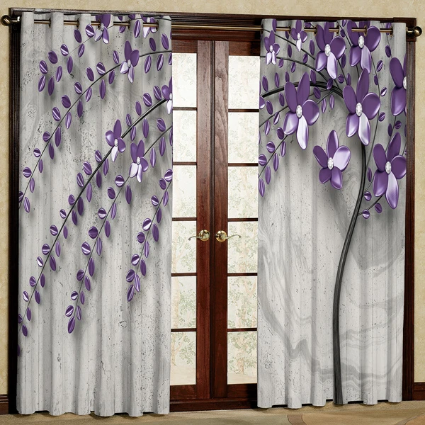 پرده مدل پانچی کد 5486 سایز 280x140 سانتی متر