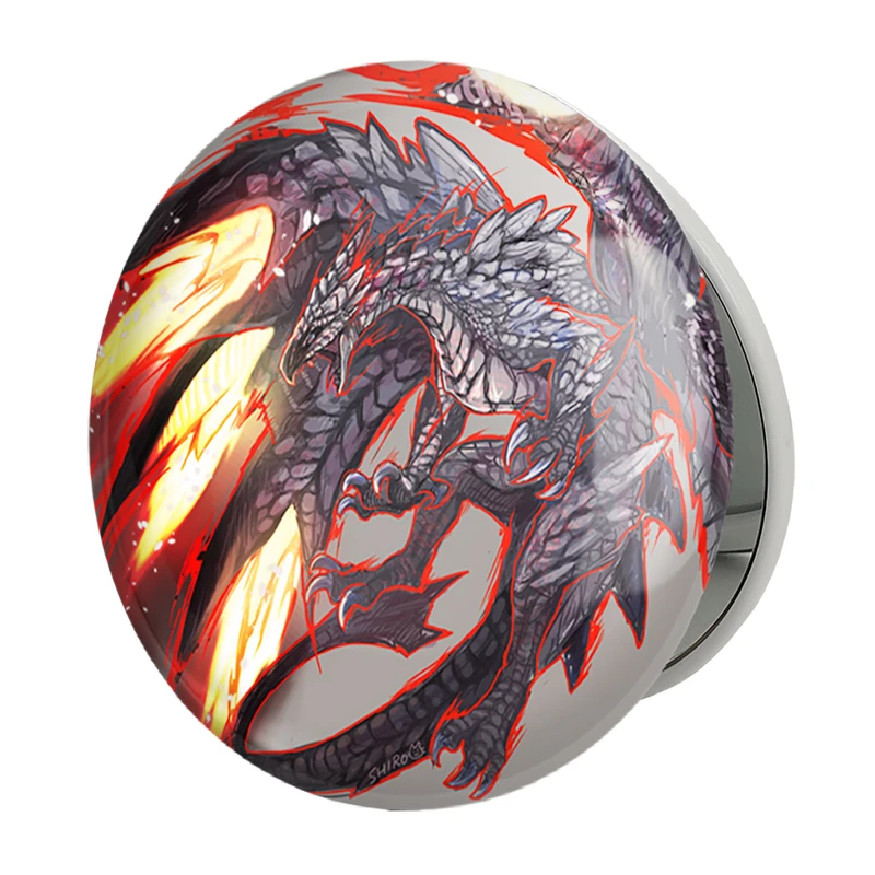 آینه جیبی خندالو طرح بازی شکارچی هیولا (Monster Hunter) مدل تاشو کد 33287