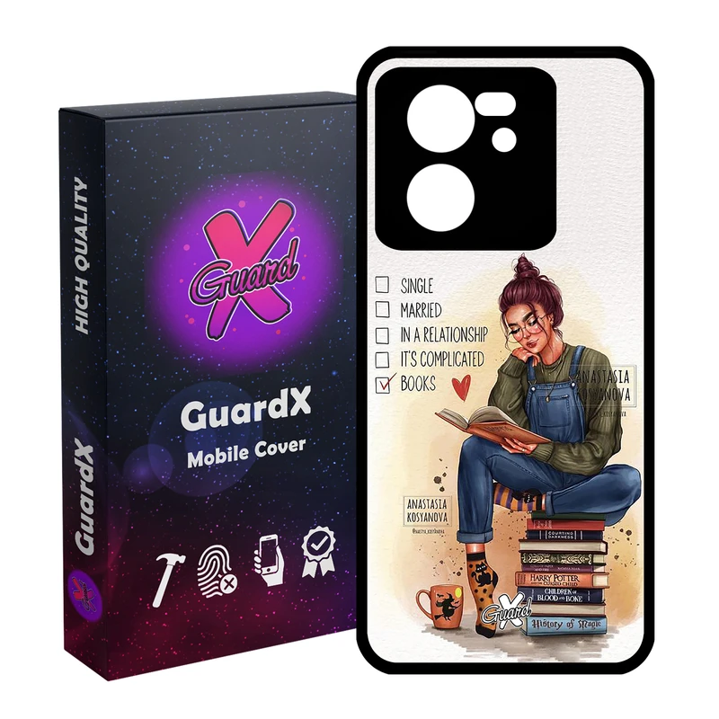 کاور گارد ایکس طرح دختر مدل Glass10286 مناسب برای گوشی موبایل شیائومی 13T/13T Pro/Redmi K60 Ultra