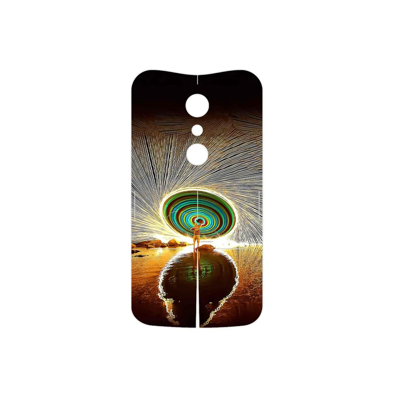 برچسب پوششی ماهوت مدل Night Light Fountain مناسب برای گوشی موبایل موتورولا Moto G 2nd gen
