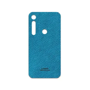 MAHOOT Blue-Leather Cover Sticker for motorola One Vision Plus