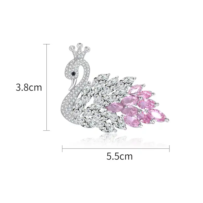 گل سینه زنانه شهر جواهر مدل SJ BR110