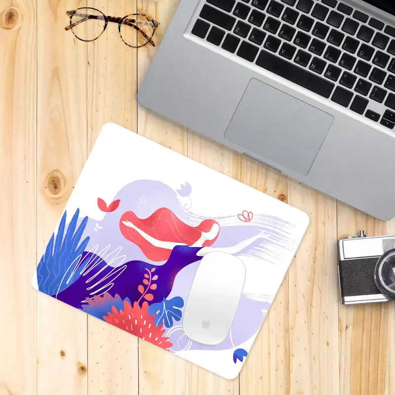 ماوس پد طرح مینیمال دخترانه مدل X368