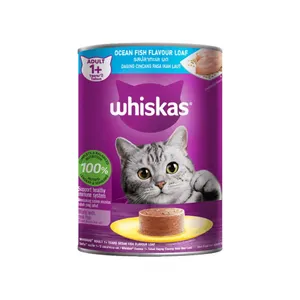 کنسرو غذای گربه بالغ ویسکاس مدل Loaf طعم ماهی وزن ۴۰۰ گرم