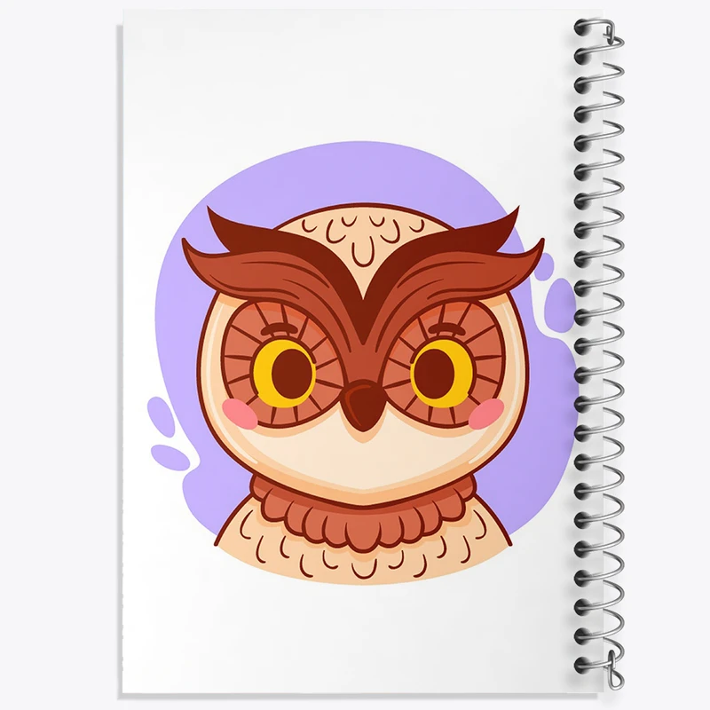 دفتر لیست خرید 50 برگ خندالو طرح جغد حیوانات بامزه کد 37163