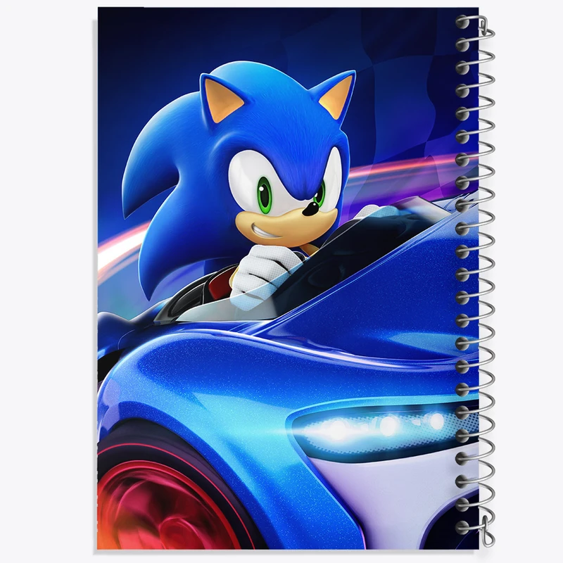 دفتر مشق 100 برگ خندالو طرح سونیک (Sonic) کد 37020