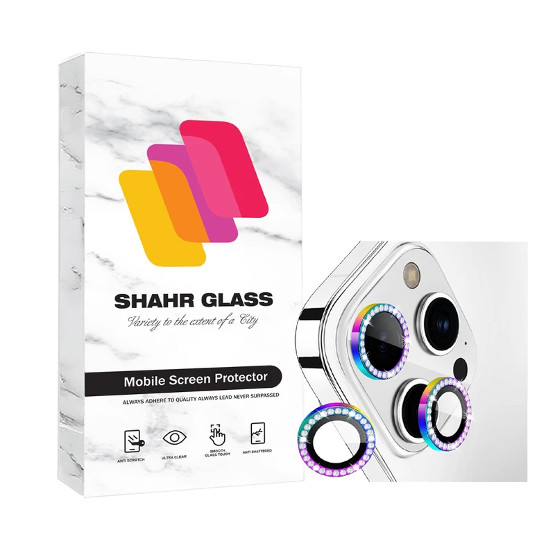  محافظ لنز دوربین شهر گلس مدل RNGLNSH مناسب برای گوشی موبایل اپل iPhone 14 Pro Max / iPhone 14 Pro 