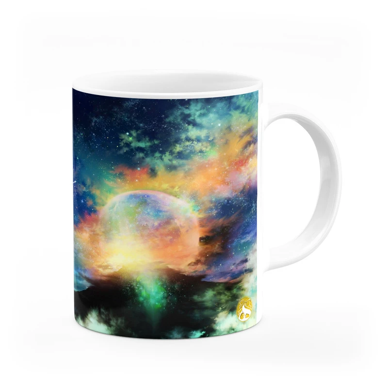 ماگ هومرو طرح گلکسی کهکشان مدل MG8729