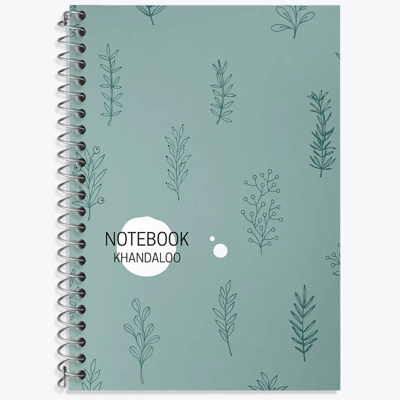 دفتر زبان 50 برگ خندالو مدل سه خط طرح مینیمال کد N625