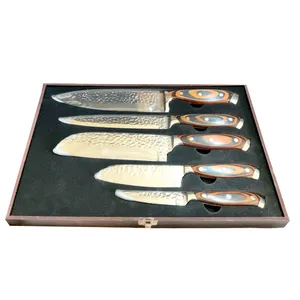 سرویس چاقو آشپزخانه 5 پارچه کیچن کینگ مدل D20079