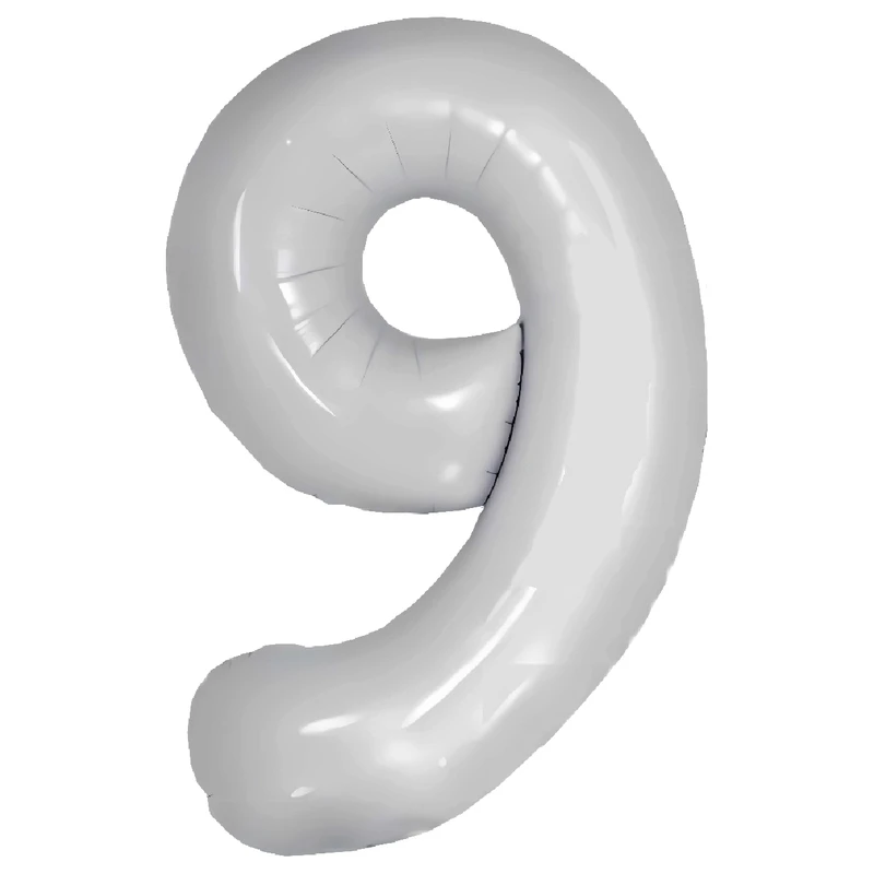 بادکنک فویلی مسترتم طرح عدد 9 مدل نود مات پلاس