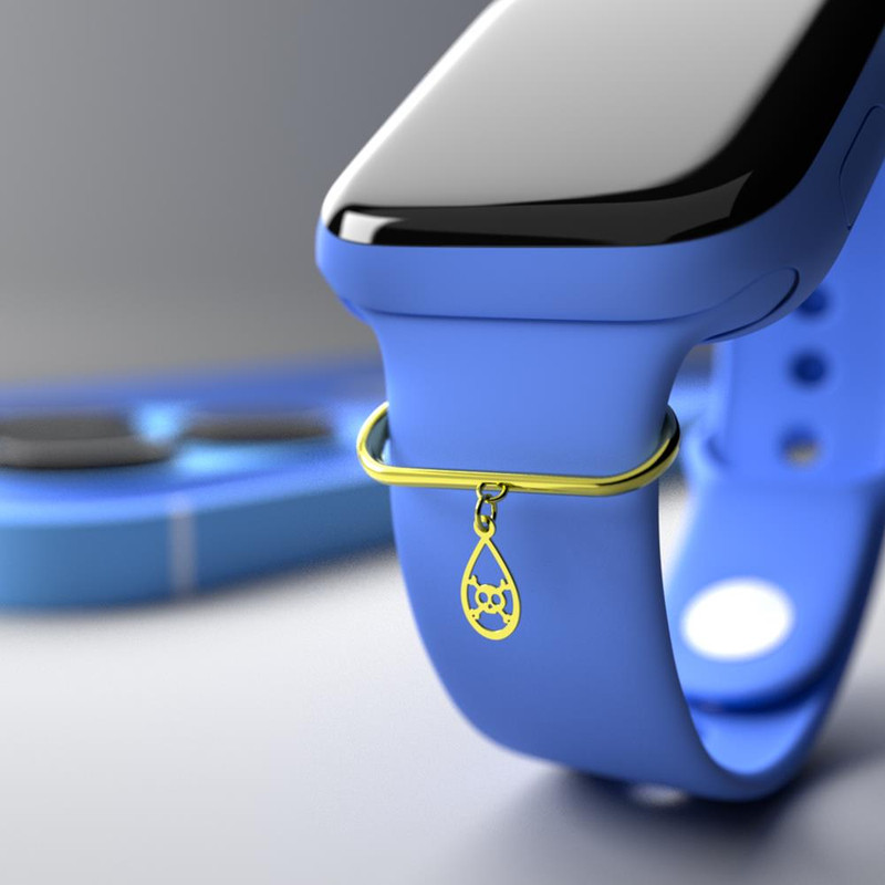 آویز ساعت طلا 18 عیار زنانه مدوپد مدل جمجمه کد SG1-1544