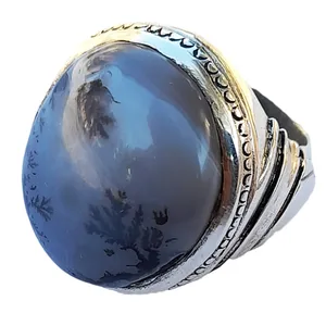 انگشتر نقره مردانه مدل شجر 