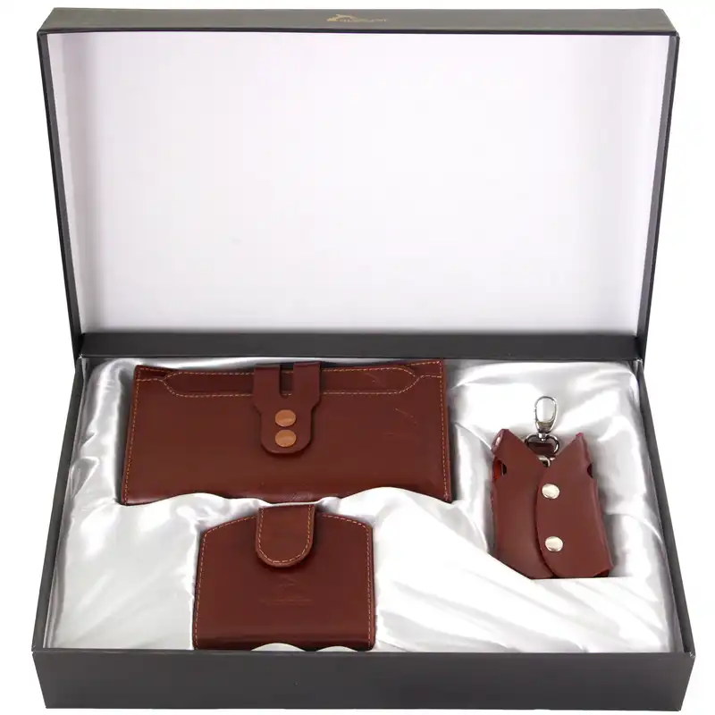 ست هدیه زنانه چرم بارز مدل DS34.nw