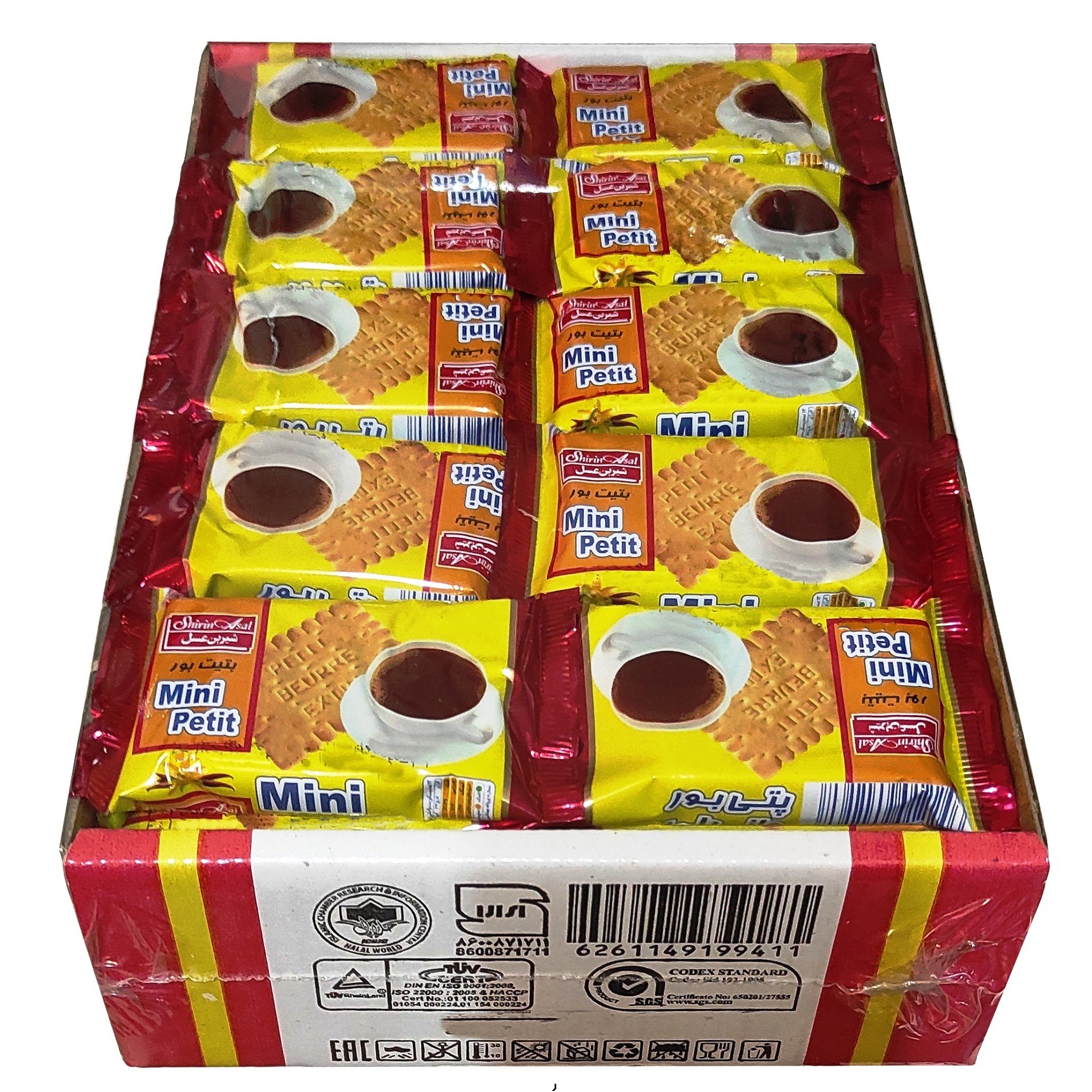 بیسکویت پتی بور وانیلی شیرین عسل - 13 گرم بسته 50 عددی