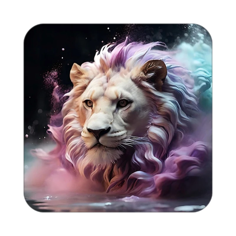 زیر لیوانی کاکتی طرح شیر مدل mp24470