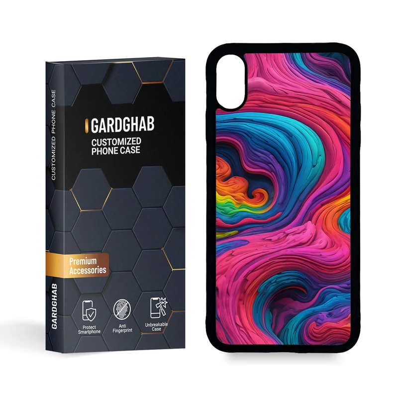  کاور گارد قاب مدل پشت گلس ساده مناسب برای گوشی موبایل اپل  iPhone XS MAX