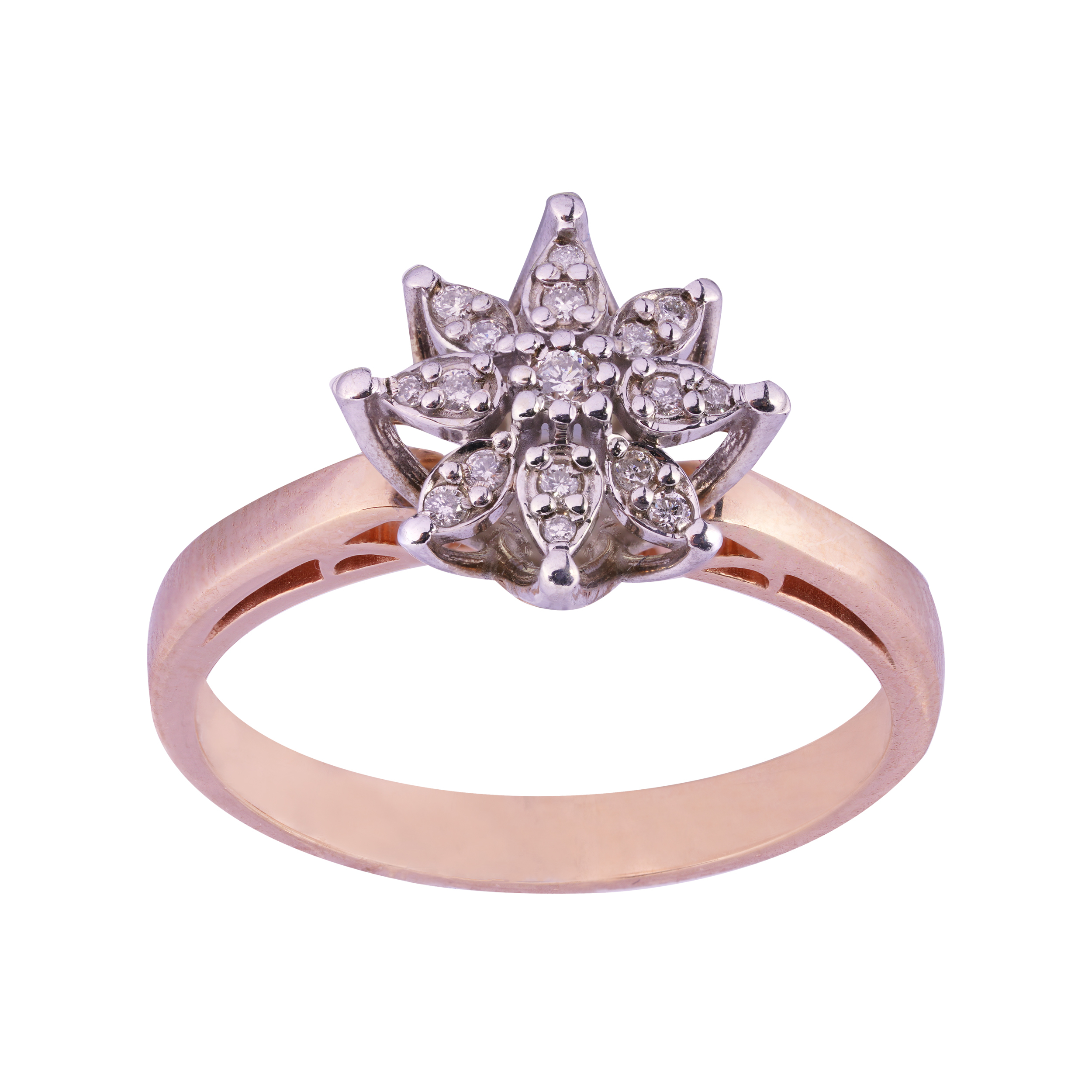 انگشتر طلا 18 عیار زنانه مدل FL 01124