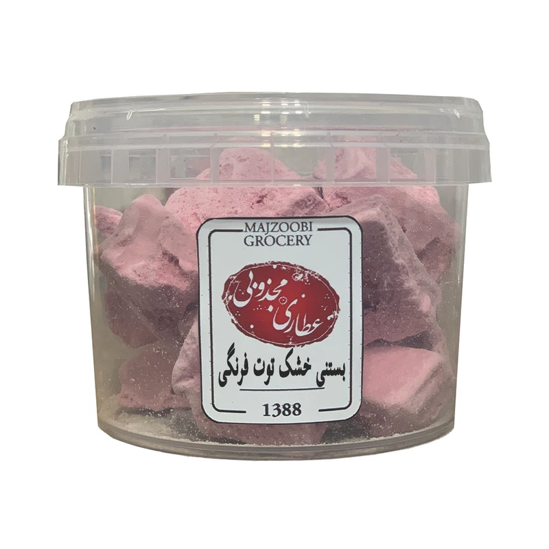 بستنی خشک پفکی توت فرنگی عطاری مجذوبی - 50 گرم