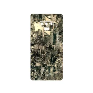 MAHOOT Collage of Skyscraper Cover Sticker for Samsung Galaxy Note 9