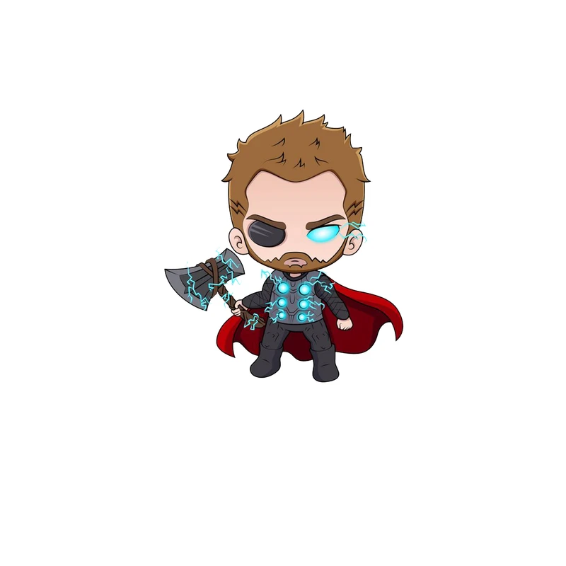 استیکر لپ تاپ و موبایل مدل سریال طرح تور اونجرز Thor Avengers کد 3165