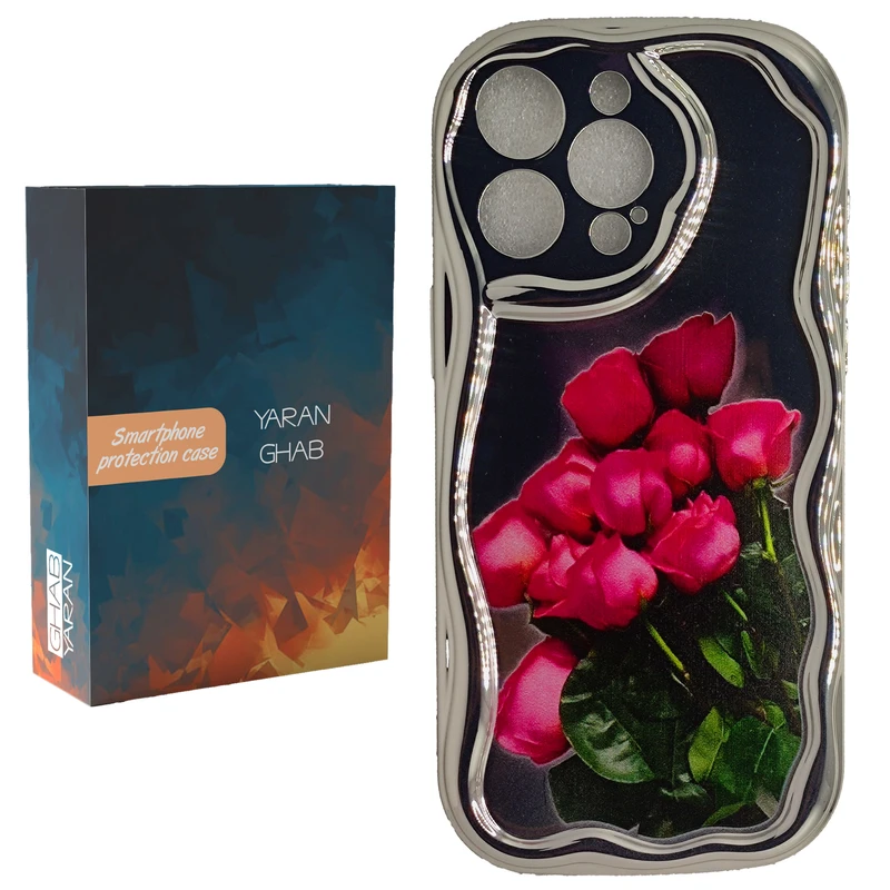 کاور یاران قاب مدل Rose مناسب برای گوشی موبایل اپل iPhone 12 pro max