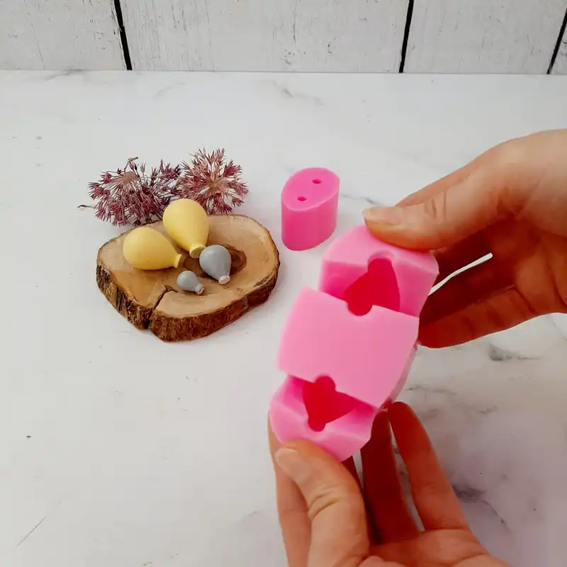 قالب شمع مدل بادکنک مجموعه 2 عددی