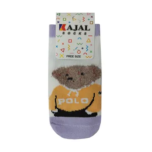 جوراب ساق کوتاه بچگانه کژال طرح تدی کد 150105