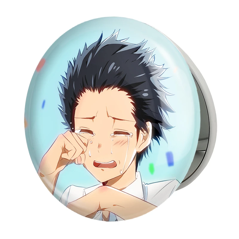 آینه جیبی خندالو طرح شویا ایشیدا انیمه سایلنت ویس A Silent Voice مدل تاشو کد 15778 