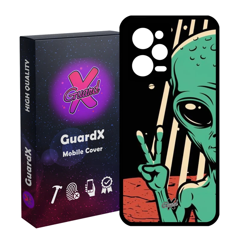 کاور گارد ایکس طرح Alien مدل Glass10499 مناسب برای گوشی موبایل شیائومی Redmi Note 12 Pro 5G/Poco X5 Pro 5G/Note 12 Pro Pro speed