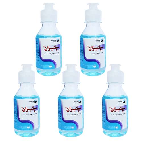  محلول ضدعفونی کننده دست بهوزان مدل Ceptizan-83 حجم 120 میلی لیتر بسته 5 عددی