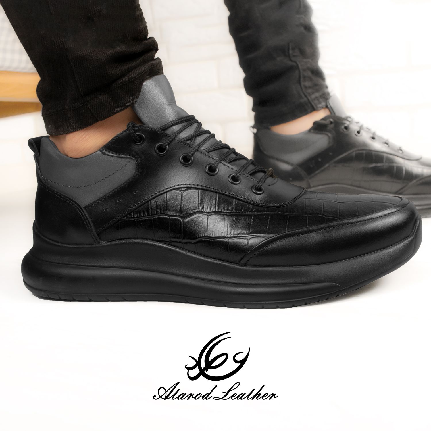 کفش روزمره مردانه چرم عطارد مدل چرم طبیعی کد SH39 -  - 13