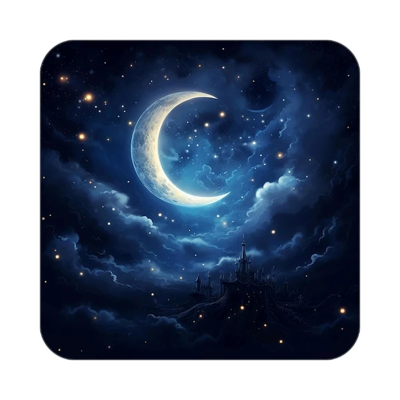 زیر لیوانی کاکتی طرح ماه و ستاره مدل mp53263