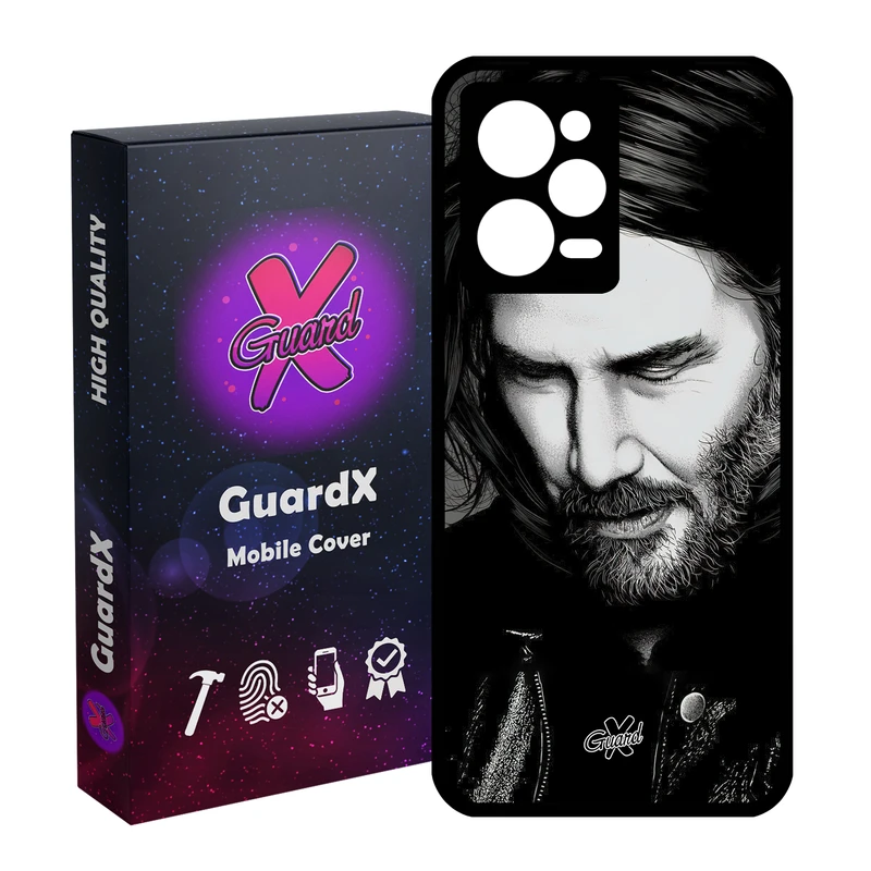 کاور گارد ایکس طرح جان ویک مدل Glass10498 مناسب برای گوشی موبایل شیائومی Redmi Note 12 Pro 5G/Poco X5 Pro 5G/Note 12 Pro Pro speed