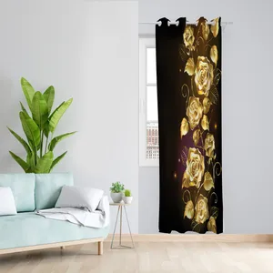 پرده طرح رز مدل مخمل پانچی کد L 1384R Z سایز 140x200 سانتی متر