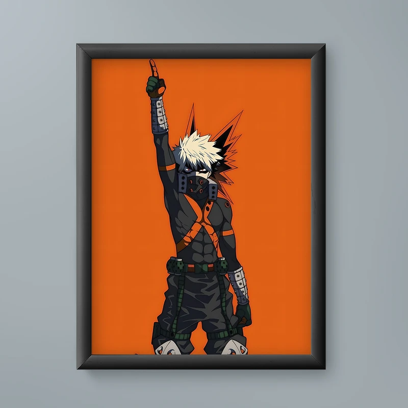 تابلو مدل انیمه کاتسوکی باکوگو مای هیرو آکادمی Katsuki Bakugo My Hero Academia anime 06