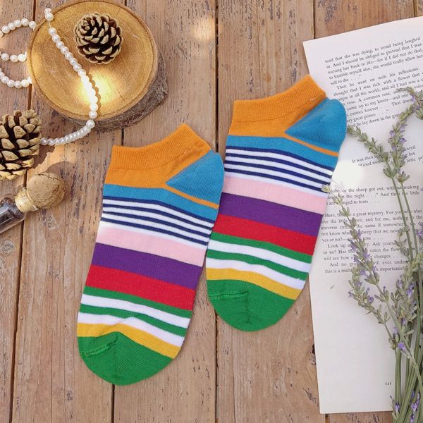 جوراب زنانه ال سون مدل رنگین کمان کد PH875.1 -  - 6