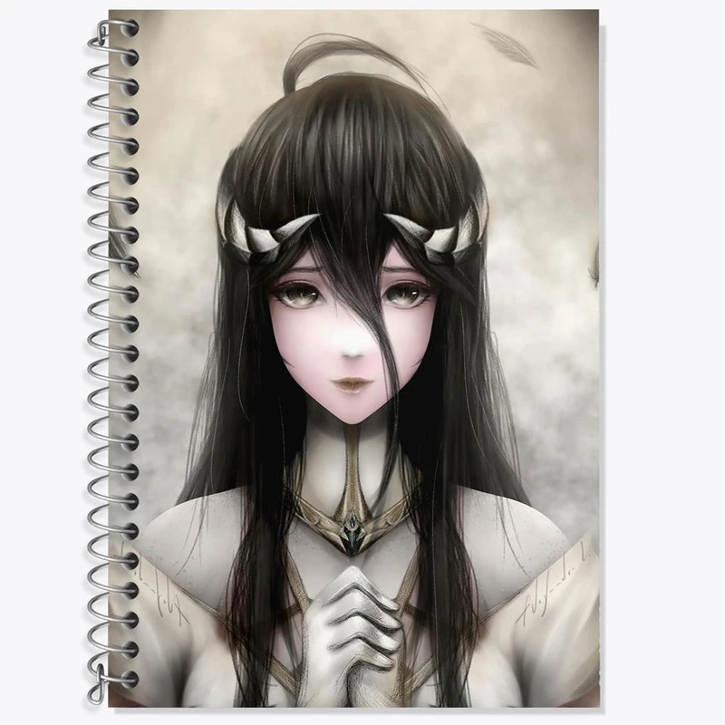 دفتر لغت 50 برگ خندالو مدل البیدو انیمه اورلرد Overlord کد 18347