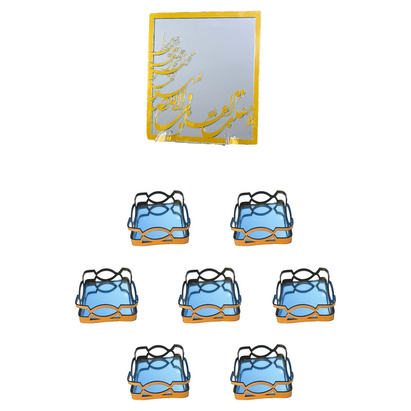 مجموعه ظروف هفت سین 8 پارچه مدل LUXURY SHINE 2