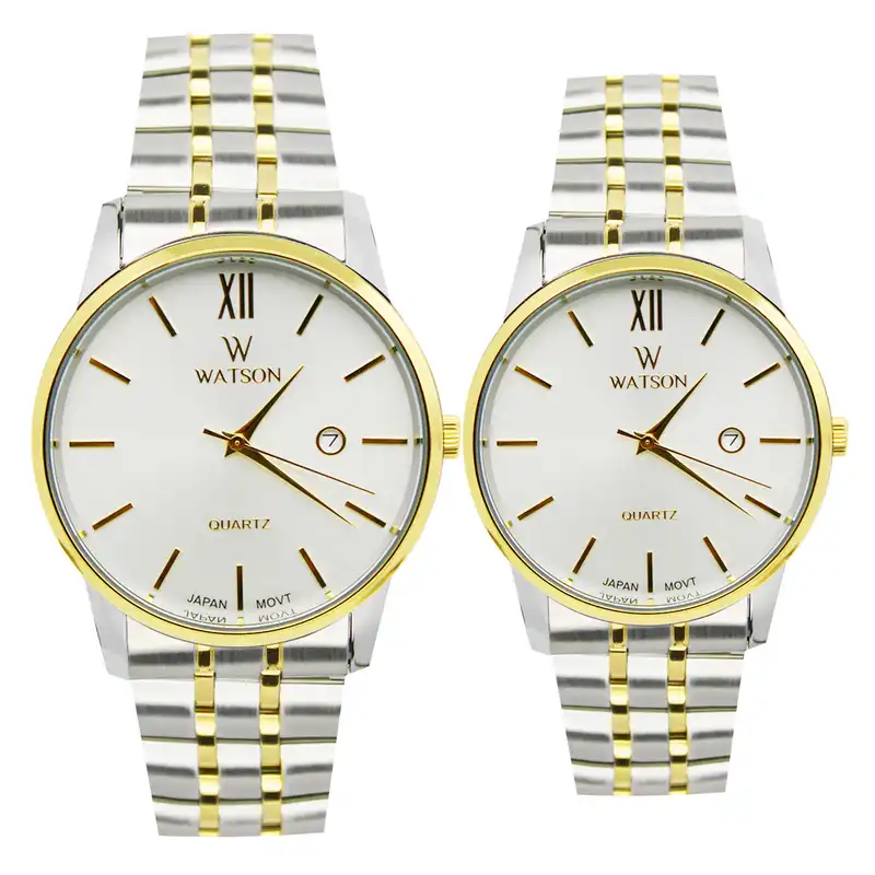 ست ساعت مچی عقربه ای زنانه و مردانه مدل 1128G