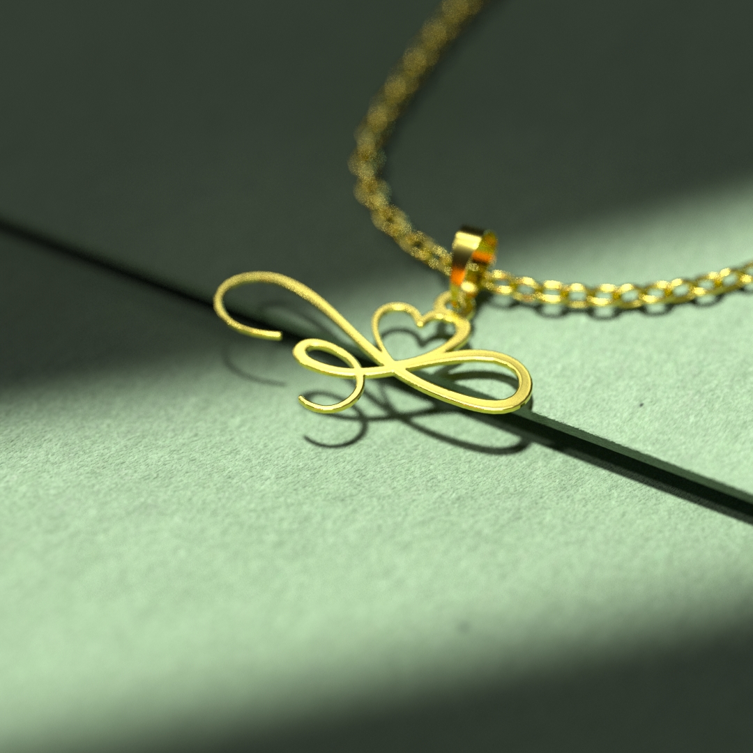 گردنبند طلا 18 عیار زنانه مدوپد مدل قلب کد E3-1-1263