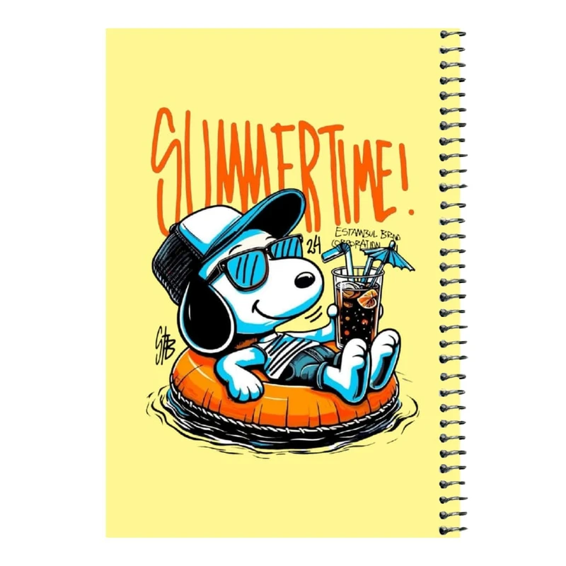 دفتر مشق 80 برگ اس جی مدل اسنوپی تابستان    