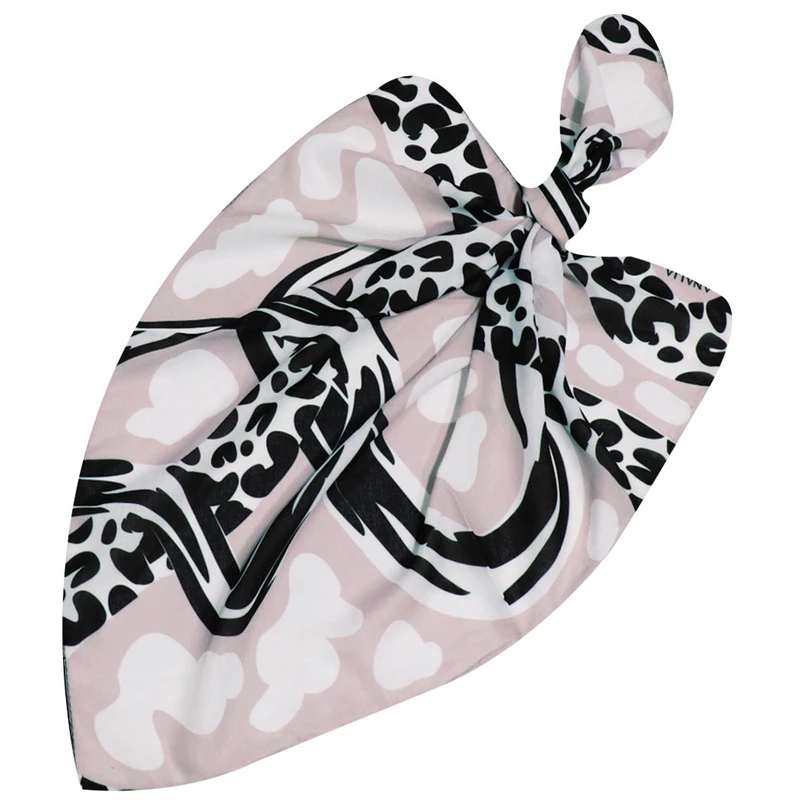 دستمال سر و گردن زنانه مدل نخی پاییزی طرح پلنگی جدید خاص کد 2035