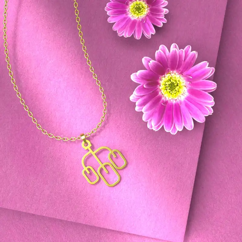 گردنبند طلا 18 عیار زنانه مدوپد مدل درخت کد D3-1-1239