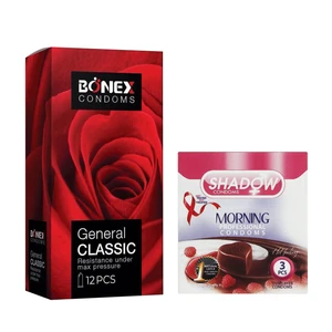 کاندوم بونکس مدل General Classic بسته 12 عددی به همراه کاندوم شادو مدل Morning بسته 3 عددی