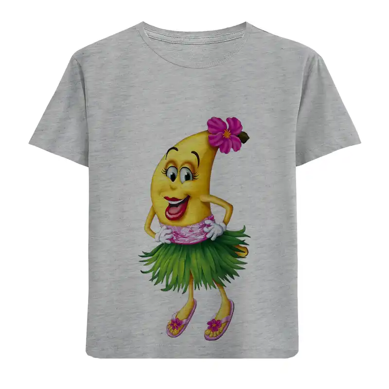 تی شرت آستین کوتاه بچگانه مدل موز خندان D57