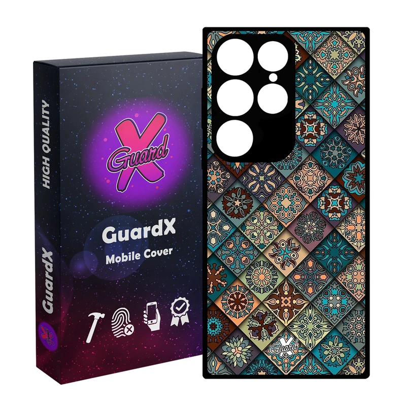 کاور گارد ایکس طرح Tile مدل Glass10093 مناسب برای گوشی موبایل سامسونگ Galaxy S24 Ultra
