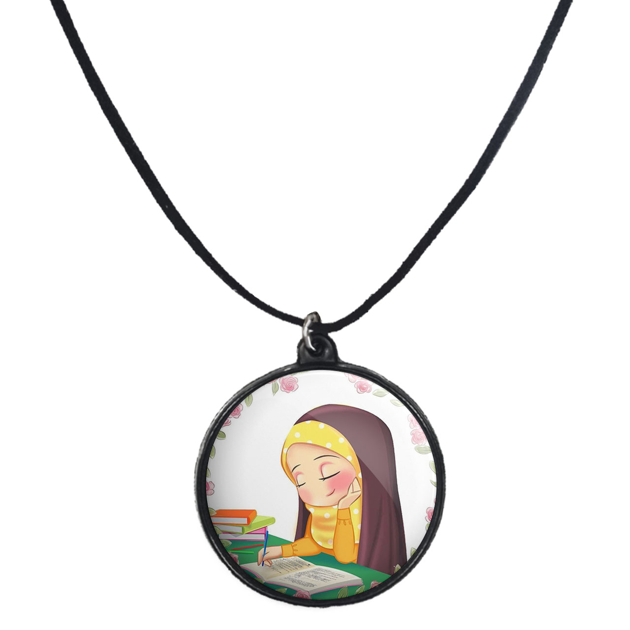 گردنبند پرمانه طرح جشن تکلیف کد pmb.25793 مدل دو طرفه